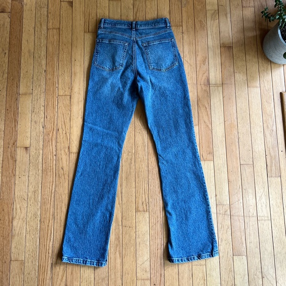 COPY - Reformation | Peyton slit hem high rise boot cut jean | Palermo wash | s… - Picture 3 of 13